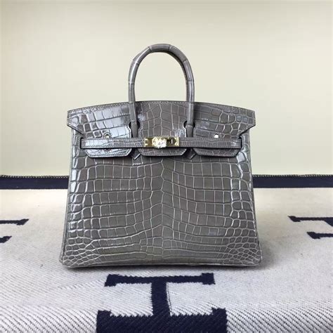 hermes birkin 25 gray|hermes birkin 25 crocodile.